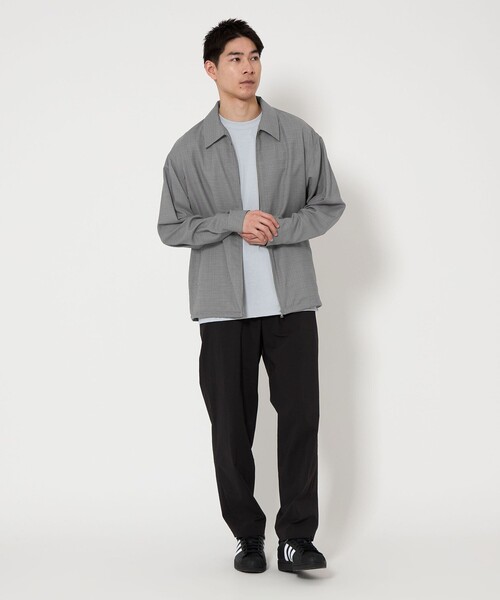 green label relaxing(グリーンレーベルリラクシング)の「TW マイクロチェック ブルゾン(ブルゾン・メンズ・ライトブルー/グレー/ダークグレー・S/M/L/XL)」の8枚目の写真