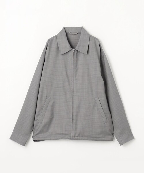 green label relaxing(グリーンレーベルリラクシング)の「TW マイクロチェック ブルゾン(ブルゾン・メンズ・ライトブルー/グレー/ダークグレー・S/M/L/XL)」の13枚目の写真