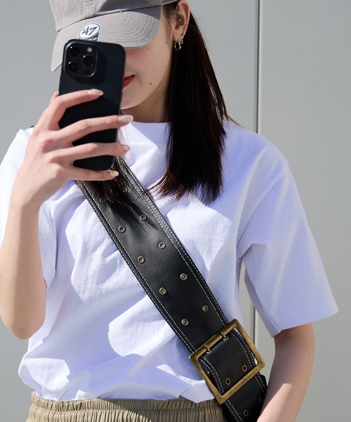 PRO CLUB （プロクラブ）の「PROCLUB Heavyweight Short Sleeve Tee  プロクラブオーバーサイズ 無地 半袖Tシャツ ヘビーオンス（Tシャツ/カットソー・レディース・ホワイト/ブラック・S/M/L/XL）」の2枚目の写真