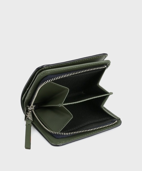 Paul Smith 二つ折り財布　現行品　ブライトストライププラー　緑　極美品 ブライトストライププラー 2つ折り財布【553423 P915】（財布