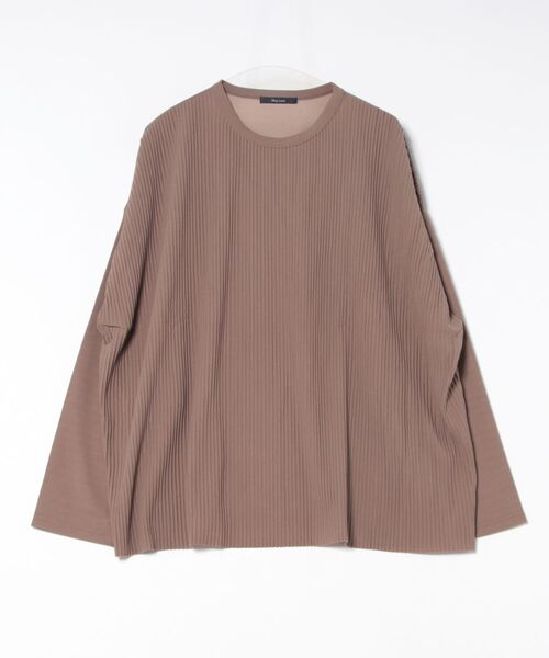 ARCHIVER(アーカイバ)の「【RS】【Bling leads】オーバーサイズ プリーツカットソー(Tシャツ/カットソー・レディース・グレイッシュベージュ/ブラック・LARGE)」の14枚目の写真