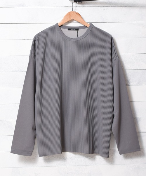 ARCHIVER(アーカイバ)の「【RS】【Bling leads】オーバーサイズ プリーツカットソー(Tシャツ/カットソー・レディース・グレイッシュベージュ/ブラック・LARGE)」の21枚目の写真