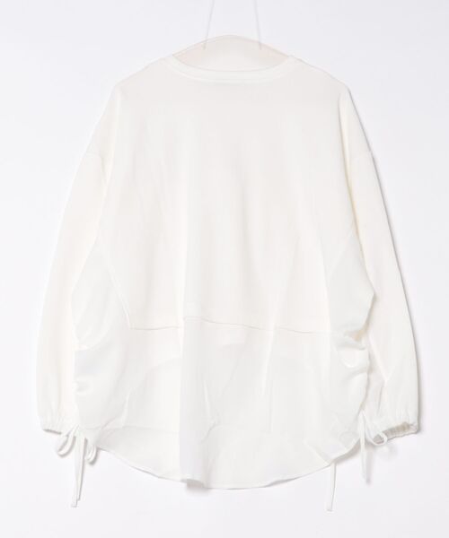 BITTOKO（ビットコ）の「すそドロスト変形Tシャツ（Tシャツ/カットソー・レディース・サックスブルー/ブラック/ホワイト・FREE）」の5枚目の写真