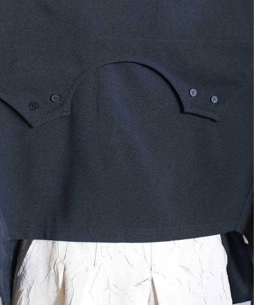 BITTOKO（ビットコ）の「すそドロスト変形Tシャツ（Tシャツ/カットソー・レディース・サックスブルー/ブラック/ホワイト・FREE）」の18枚目の写真