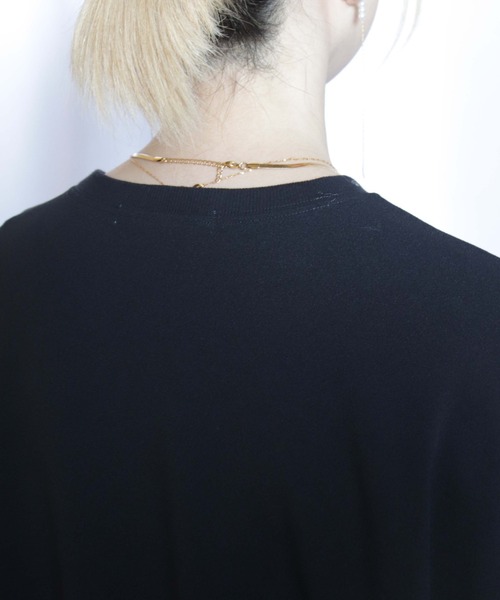 BITTOKO（ビットコ）の「すそドロスト変形Tシャツ（Tシャツ/カットソー・レディース・サックスブルー/ブラック/ホワイト・FREE）」の20枚目の写真