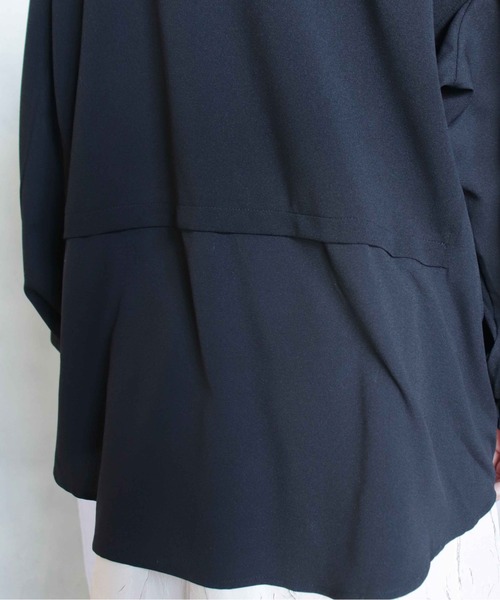 BITTOKO（ビットコ）の「すそドロスト変形Tシャツ（Tシャツ/カットソー・レディース・サックスブルー/ブラック/ホワイト・FREE）」の21枚目の写真