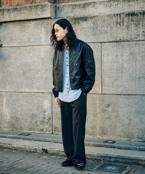 CONZ(コンズ)の「COMPACT BOMBER LEATHER JACKET(ブルゾン・メンズ・ブラック・1/2/3)」の10枚目の写真