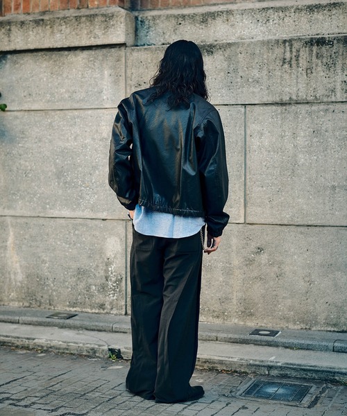 CONZ(コンズ)の「COMPACT BOMBER LEATHER JACKET(ブルゾン・メンズ・ブラック・1/2/3)」の8枚目の写真