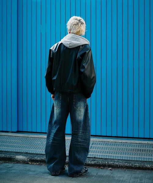 CONZ(コンズ)の「COMPACT BOMBER LEATHER JACKET(ブルゾン・メンズ・ブラック・1/2/3)」の3枚目の写真