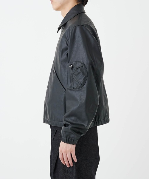 CONZ(コンズ)の「COMPACT BOMBER LEATHER JACKET(ブルゾン・メンズ・ブラック・1/2/3)」の21枚目の写真