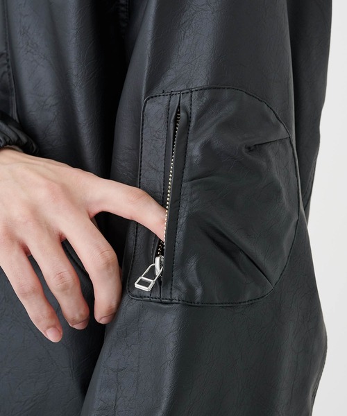 CONZ(コンズ)の「COMPACT BOMBER LEATHER JACKET(ブルゾン・メンズ・ブラック・1/2/3)」の15枚目の写真