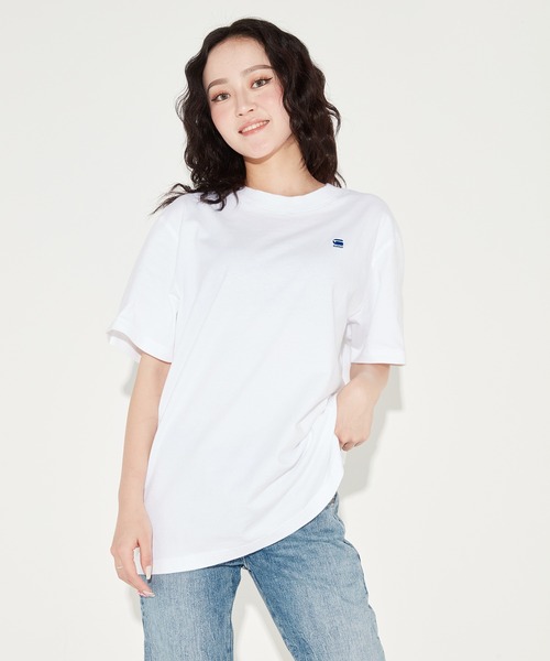 G-STAR(ジースター)の「BACK G-NO LOOSE GRAPHIC T-SHIRT/オーバーサイズバックグラフィックプリントTシャツ/ビッグシルエット(Tシャツ/カットソー・メンズ・ホワイト・SMALL/MEDIUM/LARGE/X-LARGE/X-SMALL)」の4枚目の写真