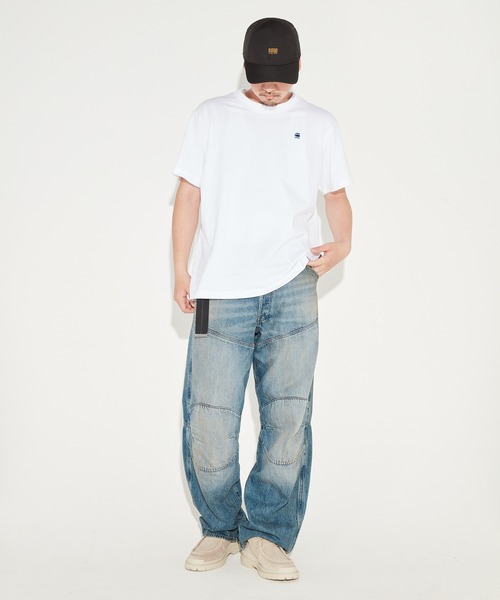 G-STAR(ジースター)の「BACK G-NO LOOSE GRAPHIC T-SHIRT/オーバーサイズバックグラフィックプリントTシャツ/ビッグシルエット(Tシャツ/カットソー・メンズ・ホワイト・SMALL/MEDIUM/LARGE/X-LARGE/X-SMALL)」の9枚目の写真