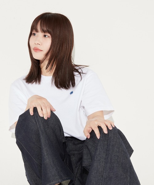 G-STAR(ジースター)の「BACK G-NO LOOSE GRAPHIC T-SHIRT/オーバーサイズバックグラフィックプリントTシャツ/ビッグシルエット(Tシャツ/カットソー・メンズ・ホワイト・SMALL/MEDIUM/LARGE/X-LARGE/X-SMALL)」の7枚目の写真