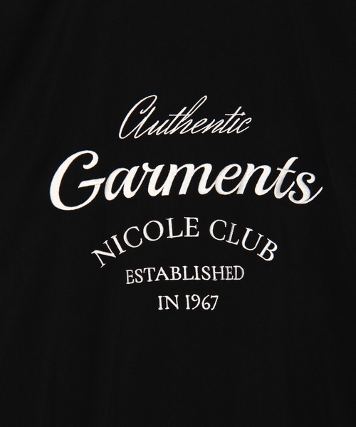 NICOLE CLUB(ニコル クラブ)の「エンブロイダリースタジャン(スタジャン・レディース・ブラック/ブルー/オフホワイト・MEDIUM)」の13枚目の写真