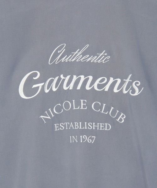 NICOLE CLUB(ニコル クラブ)の「エンブロイダリースタジャン(スタジャン・レディース・ブラック/ブルー/オフホワイト・MEDIUM)」の14枚目の写真
