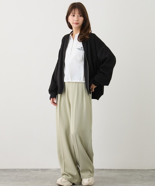 NICOLE CLUB(ニコル クラブ)の「エンブロイダリースタジャン(スタジャン・レディース・ブラック/ブルー/オフホワイト・MEDIUM)」の20枚目の写真