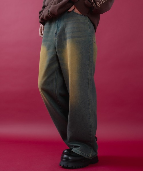 improves（インプローブス）の「デニム バギーパンツ（デニムパンツ・メンズ・ブルー/ブラック/インディゴブルー・LARGE/MEDIUM）」の2枚目の写真