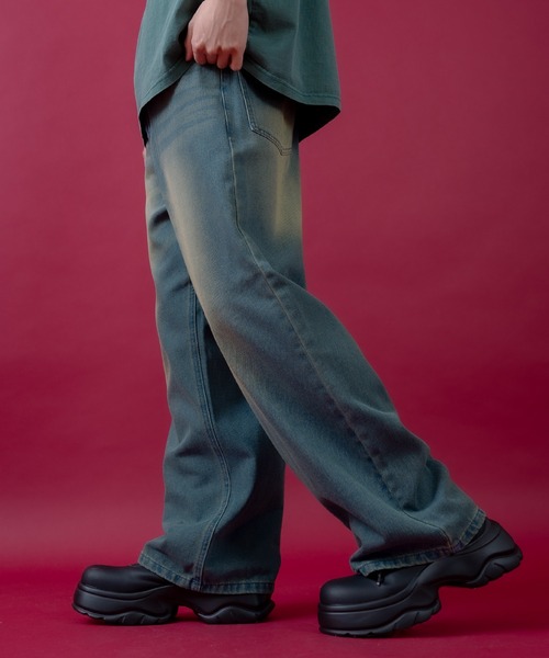 improves（インプローブス）の「デニム バギーパンツ（デニムパンツ・メンズ・ブルー/ブラック/インディゴブルー・LARGE/MEDIUM）」の13枚目の写真