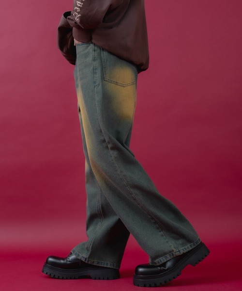 improves（インプローブス）の「デニム バギーパンツ（デニムパンツ・メンズ・ブルー/ブラック/インディゴブルー・LARGE/MEDIUM）」の9枚目の写真