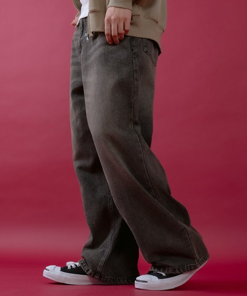 improves（インプローブス）の「デニム バギーパンツ（デニムパンツ・メンズ・ブルー/ブラック/インディゴブルー・LARGE/MEDIUM）」の5枚目の写真