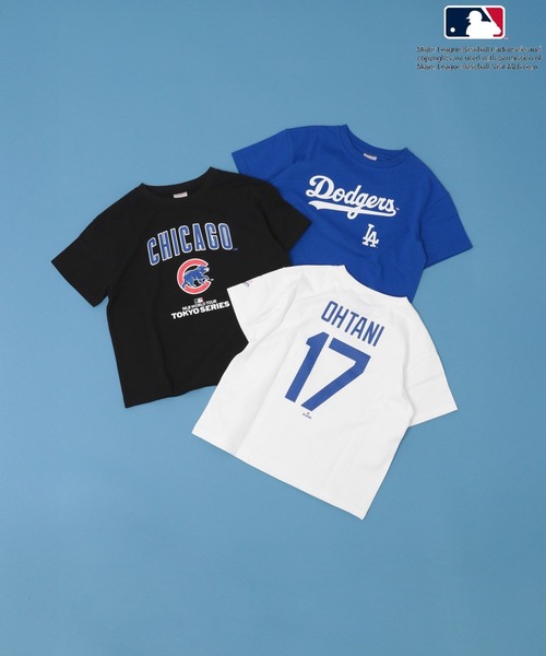 MLB（メジャーリーグベースボール）の「【MLB TOKYO SERIES】MLB World Tour Tシャツ(KIDS)（Tシャツ/カットソー・キッズ・オフホワイト/ブルー/ブラック・130cm/140cm/120cm/150cm）」の4枚目の写真