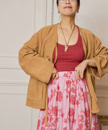 IENA LA BOUCLE レザーストリングブルゾン