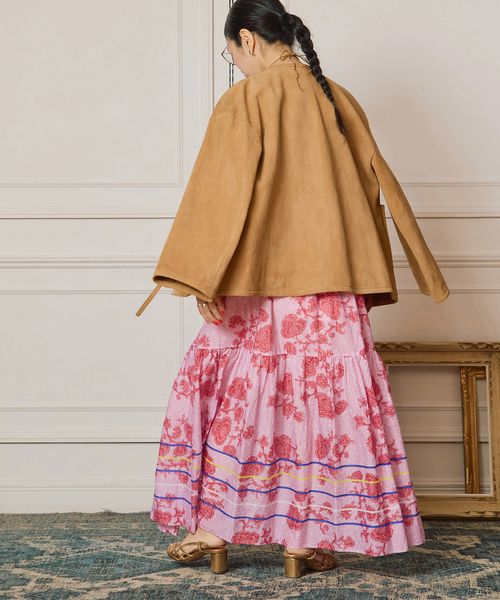 IENA LA BOUCLE レザーストリングブルゾン（その他アウター