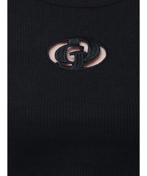 GYDA(ジェイダ)の「GDカットアウトハーフスリーブテレコトップス(Tシャツ/カットソー・レディース・ブラック/ライム/ピンク/オフホワイト・FREE)」の16枚目の写真