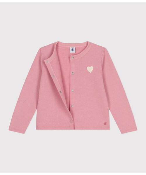 PETIT BATEAU(プチバトー)の「カーディガン(カーディガン/ボレロ・キッズ・ライトピンク・6YEAR/8YEAR/10YEAR/12YEAR)」の2枚目の写真
