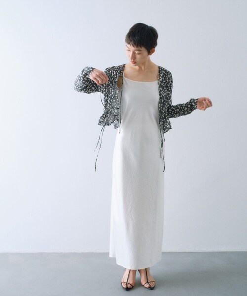 CODE A（コードエー）の「petit flower ribbon blouse（シャツ/ブラウス・レディース・ブラック系/パープル系1・00）」の9枚目の写真