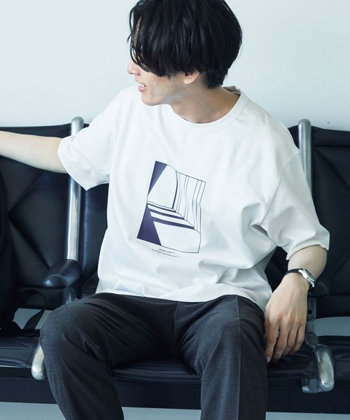 GLOBAL WORK(グローバルワーク)の「リッチクリーンTシャツ/プリント/半袖/288193(Tシャツ/カットソー・メンズ・ホワイト系その他2/ライトベージュ/ダークグリーン/チャコールグレー/ブラック/スカイブルー/ライトグレー/ホワイト/グレー系その他3/カーキ/ホワイト系その他3/ロイヤルブルー・X-LARGE/3XL/XX-LARGE/LARGE/X-SMALL/MEDIUM/SMALL)」の3枚目の写真