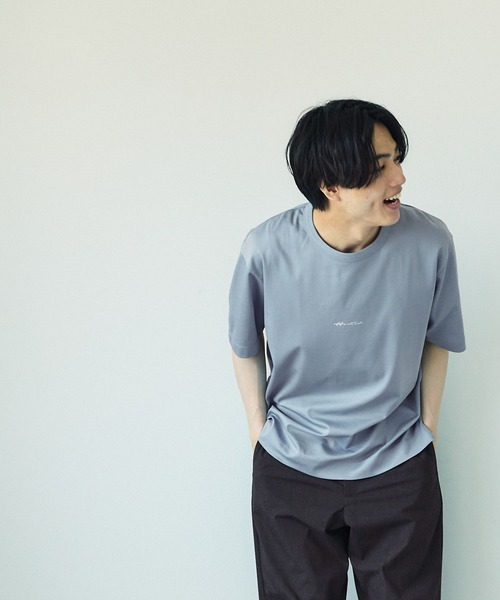 GLOBAL WORK(グローバルワーク)の「リッチクリーンTシャツ/プリント/半袖/288193(Tシャツ/カットソー・メンズ・ホワイト系その他2/ライトベージュ/ダークグリーン/チャコールグレー/ブラック/スカイブルー/ライトグレー/ホワイト/グレー系その他3/カーキ/ホワイト系その他3/ロイヤルブルー・X-LARGE/3XL/XX-LARGE/LARGE/X-SMALL/MEDIUM/SMALL)」の11枚目の写真