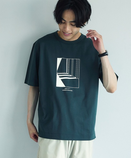 GLOBAL WORK(グローバルワーク)の「リッチクリーンTシャツ/プリント/半袖/288193(Tシャツ/カットソー・メンズ・ホワイト系その他2/ライトベージュ/ダークグリーン/チャコールグレー/ブラック/スカイブルー/ライトグレー/ホワイト/グレー系その他3/カーキ/ホワイト系その他3/ロイヤルブルー・X-LARGE/3XL/XX-LARGE/LARGE/X-SMALL/MEDIUM/SMALL)」の9枚目の写真