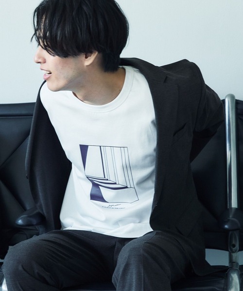 GLOBAL WORK(グローバルワーク)の「リッチクリーンTシャツ/プリント/半袖/288193(Tシャツ/カットソー・メンズ・ホワイト系その他2/ライトベージュ/ダークグリーン/チャコールグレー/ブラック/スカイブルー/ライトグレー/ホワイト/グレー系その他3/カーキ/ホワイト系その他3/ロイヤルブルー・X-LARGE/3XL/XX-LARGE/LARGE/X-SMALL/MEDIUM/SMALL)」の18枚目の写真