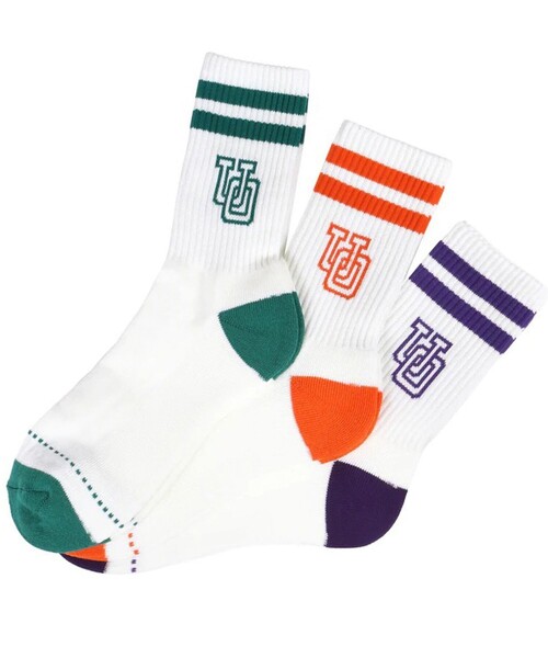 UNIVERSAL OVERALL（ユニバーサルオーバーオール）の「【3足セット】【UNIVERSAL OVERALL/ユニバーサルオーバーオール】ロゴ ソックス（ソックス/靴下・メンズ・ホワイト系その他6/ホワイト系その他5/アイボリー/キナリ/ホワイト系その他4/ホワイト系その他2・FREE）」の6枚目の写真