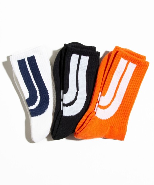 UNIVERSAL OVERALL（ユニバーサルオーバーオール）の「【3足セット】【UNIVERSAL OVERALL/ユニバーサルオーバーオール】ロゴ ソックス（ソックス/靴下・メンズ・ホワイト系その他6/ホワイト系その他5/アイボリー/キナリ/ホワイト系その他4/ホワイト系その他2・FREE）」の7枚目の写真