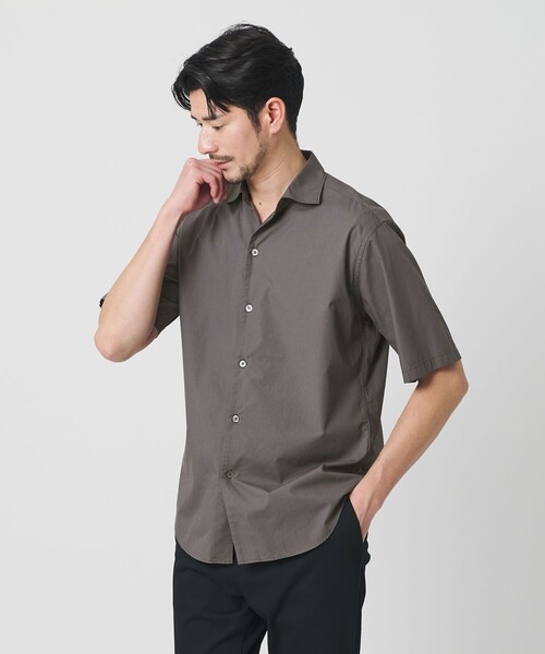BEAUTY&YOUTH UNITED ARROWS（ビューティーアンドユースユナイテッドアローズ）の「【WEB限定 WARDROBE SMART】コットン ワイドカラー スキッパーシャツ（シャツ/ブラウス・メンズ・ライトブルー/ブラック/ホワイト/ダークグレー・S/M/L/XL）」の3枚目の写真