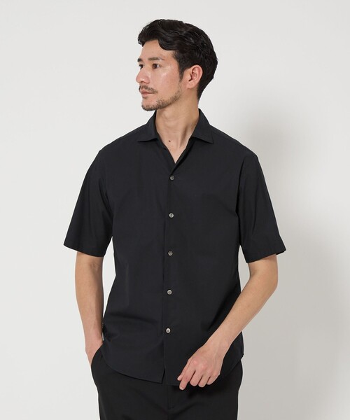 BEAUTY&YOUTH UNITED ARROWS（ビューティーアンドユースユナイテッドアローズ）の「【WEB限定 WARDROBE SMART】コットン ワイドカラー スキッパーシャツ（シャツ/ブラウス・メンズ・ライトブルー/ブラック/ホワイト/ダークグレー・S/M/L/XL）」の2枚目の写真