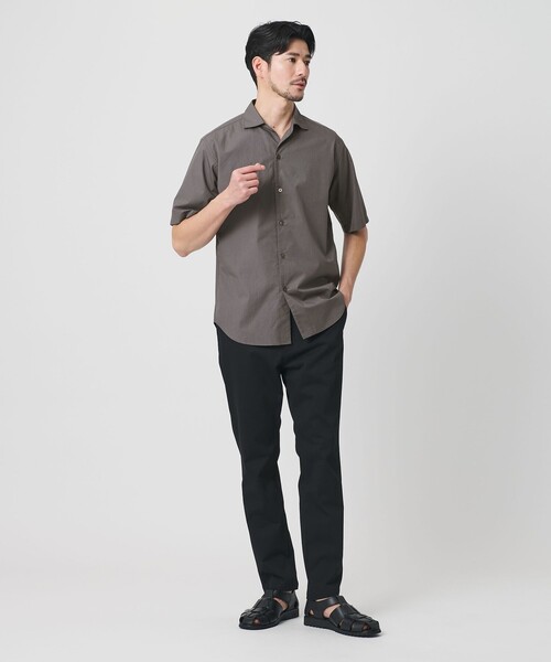 BEAUTY&YOUTH UNITED ARROWS（ビューティーアンドユースユナイテッドアローズ）の「【WEB限定 WARDROBE SMART】コットン ワイドカラー スキッパーシャツ（シャツ/ブラウス・メンズ・ライトブルー/ブラック/ホワイト/ダークグレー・S/M/L/XL）」の5枚目の写真