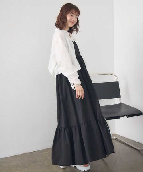 RETRO GIRL(レトロガール)の「裾タックシャーリングSH(シャツ/ブラウス・レディース・ピンク/ブルー系その他/オフホワイト・FREE)」の5枚目の写真