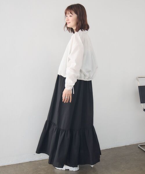 RETRO GIRL(レトロガール)の「裾タックシャーリングSH(シャツ/ブラウス・レディース・ピンク/ブルー系その他/オフホワイト・FREE)」の6枚目の写真