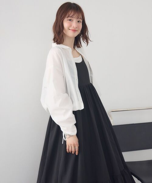 RETRO GIRL(レトロガール)の「裾タックシャーリングSH(シャツ/ブラウス・レディース・ピンク/ブルー系その他/オフホワイト・FREE)」の10枚目の写真