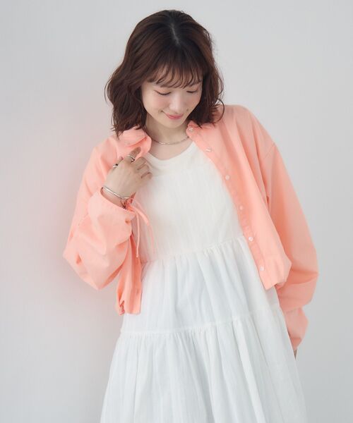RETRO GIRL(レトロガール)の「裾タックシャーリングSH(シャツ/ブラウス・レディース・ピンク/ブルー系その他/オフホワイト・FREE)」の18枚目の写真