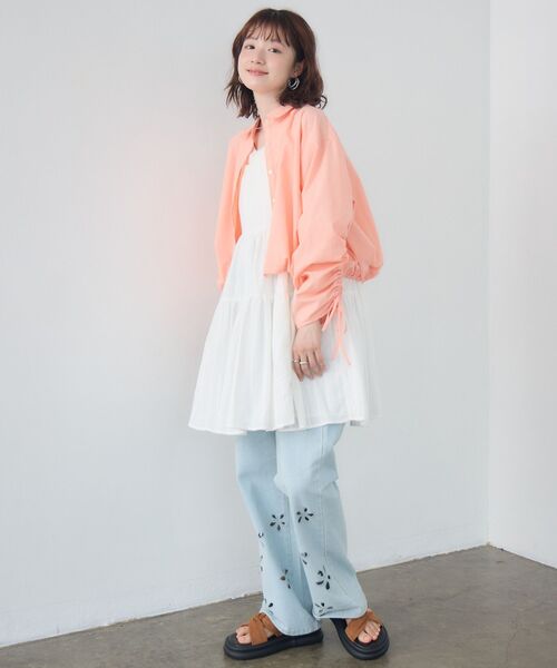 RETRO GIRL(レトロガール)の「裾タックシャーリングSH(シャツ/ブラウス・レディース・ピンク/ブルー系その他/オフホワイト・FREE)」の19枚目の写真