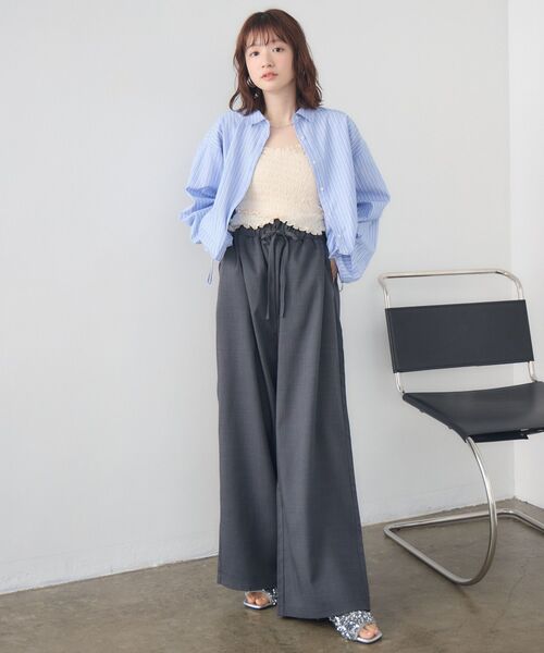 RETRO GIRL(レトロガール)の「裾タックシャーリングSH(シャツ/ブラウス・レディース・ピンク/ブルー系その他/オフホワイト・FREE)」の20枚目の写真
