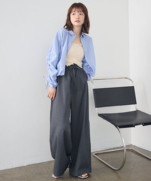 RETRO GIRL(レトロガール)の「裾タックシャーリングSH(シャツ/ブラウス・レディース・ピンク/ブルー系その他/オフホワイト・FREE)」の21枚目の写真