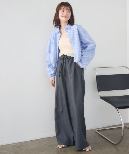 RETRO GIRL(レトロガール)の「裾タックシャーリングSH(シャツ/ブラウス・レディース・ピンク/ブルー系その他/オフホワイト・FREE)」の22枚目の写真