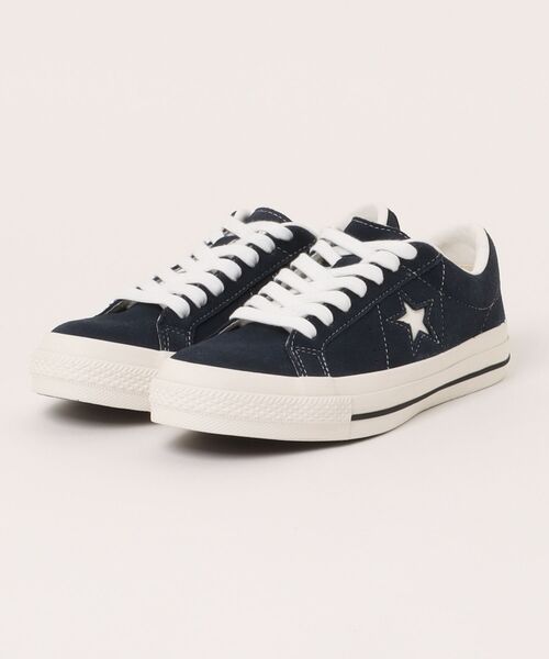 CONVERSE(コンバース)の「CONVERSE コンバース ONE STAR SUEDE ワンスター スエード 35200862 NAVY(スニーカー・メンズ・ブルー・4/4h/5/5h/6h/7/7h/8/8h/9/9h/10h)」の1枚目の写真
