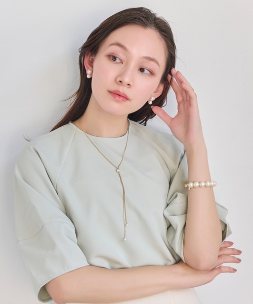 Phoebe（フィービィー）の「メタルパールブレスレット<動画あり>　 パール/結婚式/入学式/卒業式/入園式/卒園式/セレモニー/ハレの日（ブレスレット・レディース・シルバー/マルチ/イエローゴールド・FREE）」の20枚目の写真